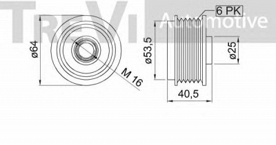 TREVI AUTOMOTIVE ap1221 -  Механизм свободного хода генератора